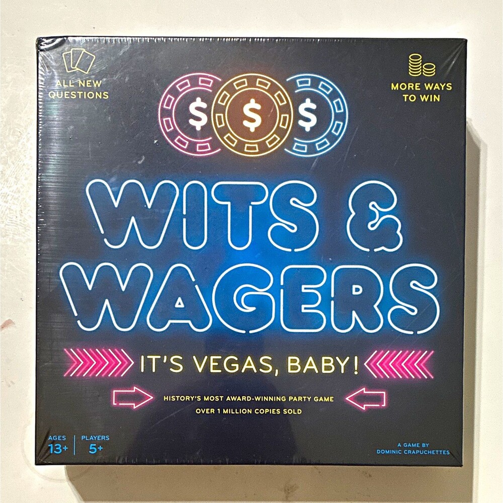 Wits & Wagers It’s Vegas Baby Board Game North Star Games New Sealed 5+ Players